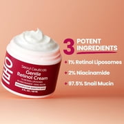 SeoulCeuticals Retinol Cream, Gentle Korean Skincare Face Moisturizer, 2 fl oz
