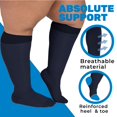 thumbnail image 3 of Sheer Women Compression Stockings 15-20mmHg by Absolute Support - Navy, Medium, 3 of 10