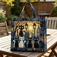 thumbnail image 5 of Halloween Quilted Tote Bag,Reusable Shopping Tote Large Capacity Trick or Treat Bag Fall Gift for Women Daily Commute Travel Shoulder Strap Handbag, 5 of 6
