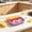 Purple, variant on Lunxisen 1 Pcs Mini Ice Cube Tray with Lid for Freezer, Small Silicone Mold for Cold Drinks, Countertop Ice Storage Box