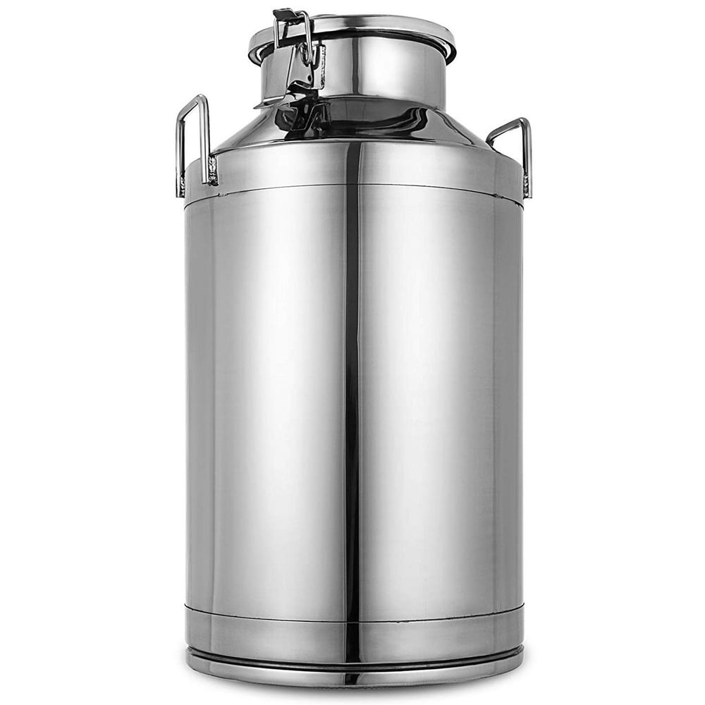 BestEquip Stainless Steel Milk Can 50 Liter Milk bucket Wine Pail