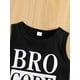 thumbnail image 5 of Conjunto de ropa de verano para bebé niño: camiseta sin mangas con estampado de letras y cuello redondo, y pantalones cortos vaqueros rasgados., 5 of 9