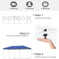 thumbnail image 4 of 10x20 pop - up canopy tent (no side walls), 3 adjustable heights, comes con 6 sandbags, 4 of 8
