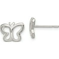 thumbnail image 1 of Sterling Silver Butterfly Post Earrings (9 X 10) Made In India qe8635, 1 of 5