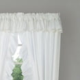 thumbnail image 2 of Ellis Curtain 2-Piece Ruffled Priscilla Window Curtain Panel Pair with ties - 80x84" Natural, 2 of 4