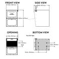 thumbnail image 5 of Architectural Mailboxes Oasis® Titan™ Secure, Locking USPS Approved Heavy Duty, Steel Metal Post Mounted Mail Box for outside, Black XL Extra Large Curbside Mailbox with Magnetic Waterproof Door, 5 of 7