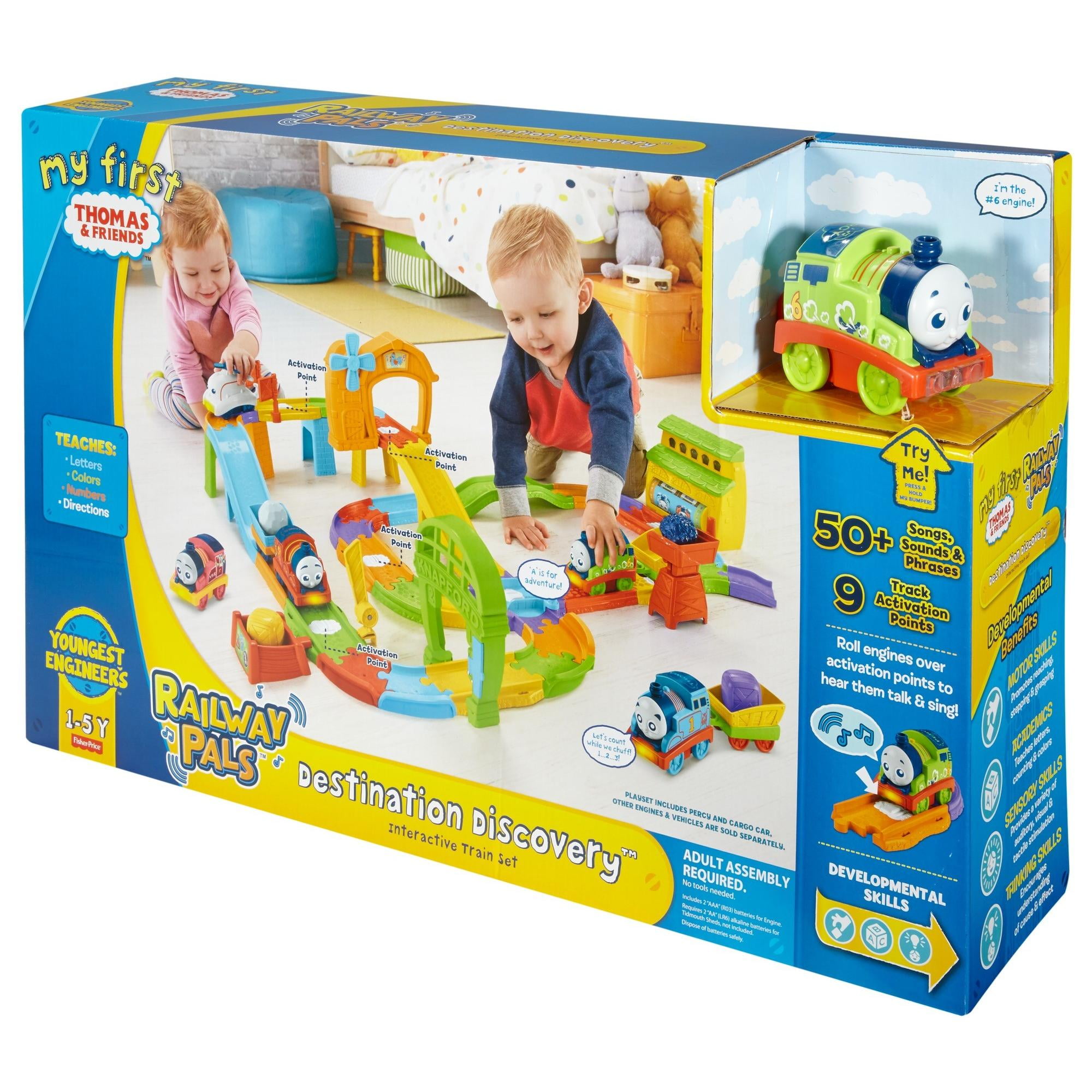 my first thomas & friends railway pals destination discovery train set