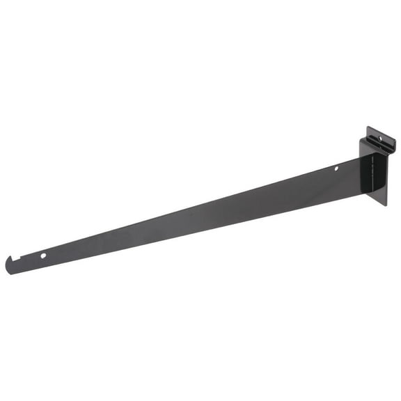 Slatwall Shelf Bracket, 16" Black