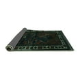 thumbnail image 2 of Ahgly Company Indoor Round Persian Turquoise Blue Traditional Area Rugs, 8' Round, 2 of 4