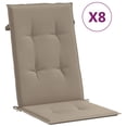 thumbnail image 5 of vidaXL Reclining Patio Chairs with Cushions Outdoor Furniture Solid Wood Teak, 5 of 12