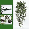 thumbnail image 2 of Zmeidao Fake Hanging Plants, Fake Ivy Vine Faux Pothos Vines Artificial Ivy Leaves Greenery Plant for Wall Home Living Room Indoor Outdoor Decor, 2 of 7