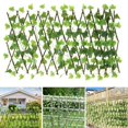 thumbnail image 1 of Artificial Garden Plant Fence Retractable Expanding Trellis Fence Outdoor Garden Fence Protected Privacy Screen, 1 of 9
