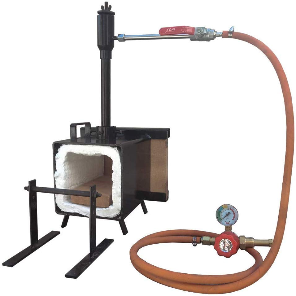 Portable Propane Single Burner with One Side Brick Door Knife and Tool