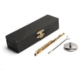 thumbnail image 2 of Dollhouse Flute, Miniature Flute, Copper Miniature Dollhouse Model Simulated Musical Instrument Model for Children for Kids Gift Home Ornaments Gift Gold 11cm, 2 of 7