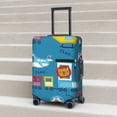 thumbnail image 5 of Yiaed Transportations With Cute Animals Print Travel Luggage Cover Suitcase Protector Fits 18-32 Inch Luggage Wheel Covers Patterned Elastic Luggage Anti-scratch（No luggage）-X-Large, 5 of 5