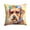 Airedale Terrier 2449, variant on Siberian Husky Hippie Dawg Fabric Decorative Pillow