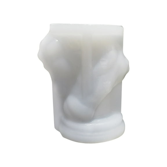 SPOORYYO DIY Horse Head Candle Silicone Mold for Candle Making, Suitable for Soap, Resin, Plaster Crafts, and Baking Decorations - Food Grade Quality