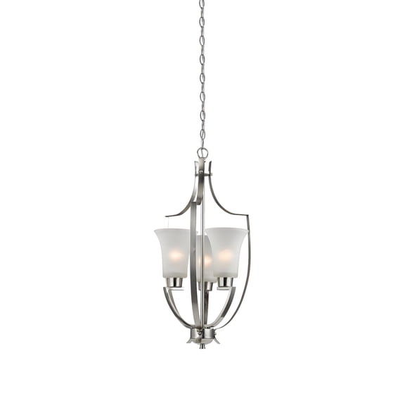 Elk Home 15-Inch Wide Foyer Pendant, Traditional, Brushed Nickel