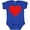 Royal Blue, variant on Inktastic Red Heart Boys or Girls Baby Bodysuit