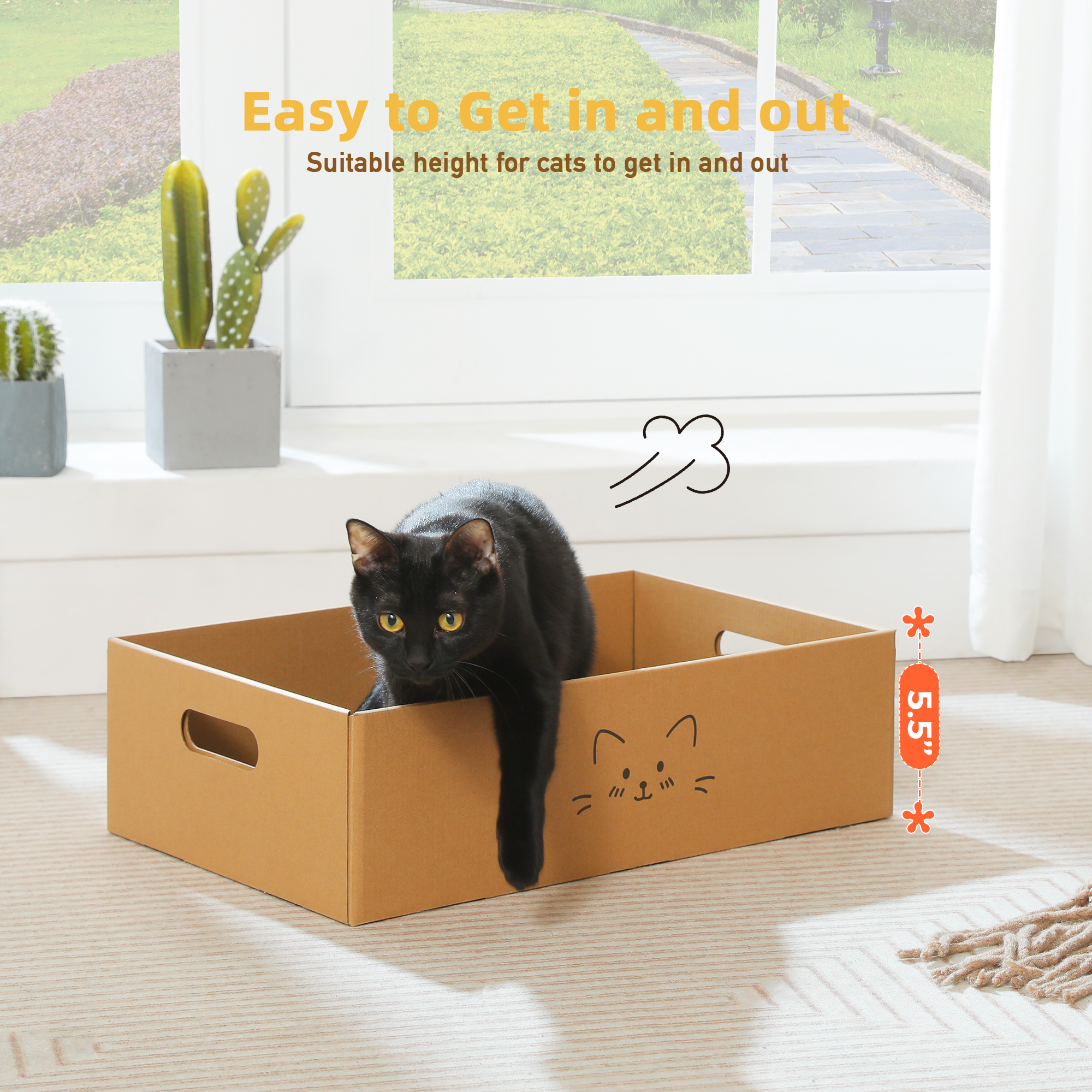 Pawz Road 3-in-1 Cat Scratcher Cardboard Lounger photo 3