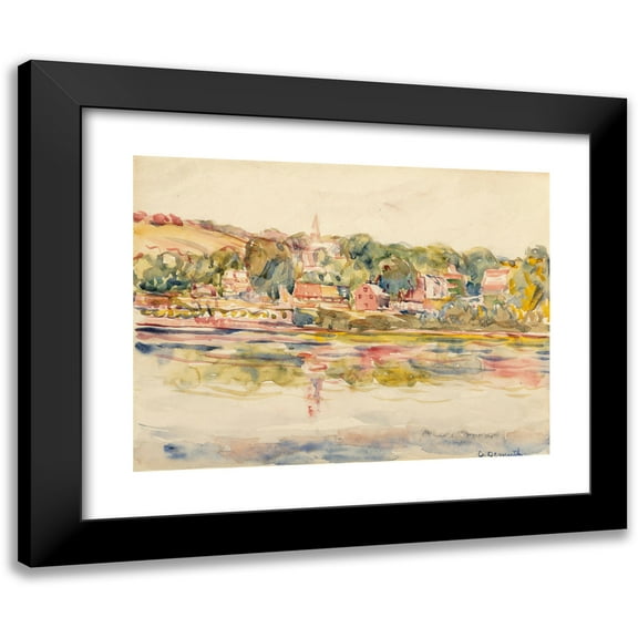 Charles Demuth 14x12 Black Modern Framed Museum Art Print Titled - New Hope, Pennslyvania