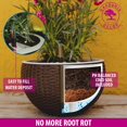 thumbnail image 4 of Maceta colgante GARDENIX DECOR 28 cm con autorriego color marrón, 4 of 8