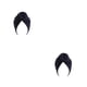 thumbnail image 4 of Qarigey Turbante nudo estilo étnico Hijab sombrero cubierta elegante banda ancha estiramiento cabeza envoltura moda sombreros mujeres pérdida Negro 2Conjunto, 4 of 6