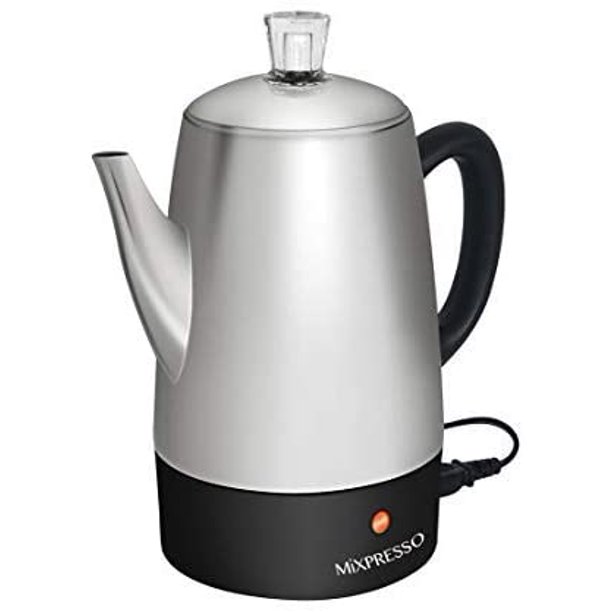 Mixpresso Electric Coffee Percolator Stainless Steel Coffee Maker