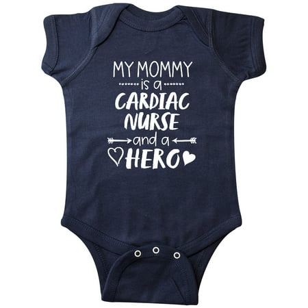 

Inktastic My Mommy is a Cardiac Nurse and a Hero Gift Baby Boy or Baby Girl Bodysuit
