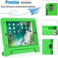 thumbnail image 6 of BMOUO Kids Case for iPad 5th/6th Generation (9.7-inch, 2017/2018), iPad Air 2 / iPad Pro 9.7 Case with Built-in Screen Protector, Shockproof Protective Cover with Handle Stand for Kids, Green, 6 of 8