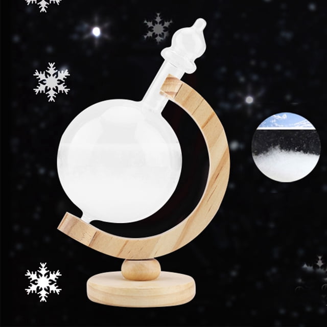 Storm Glass Botella de vidrio de tormenta en forma de globo creativo Estación meteorológica de escritorio Predictor del tiempo