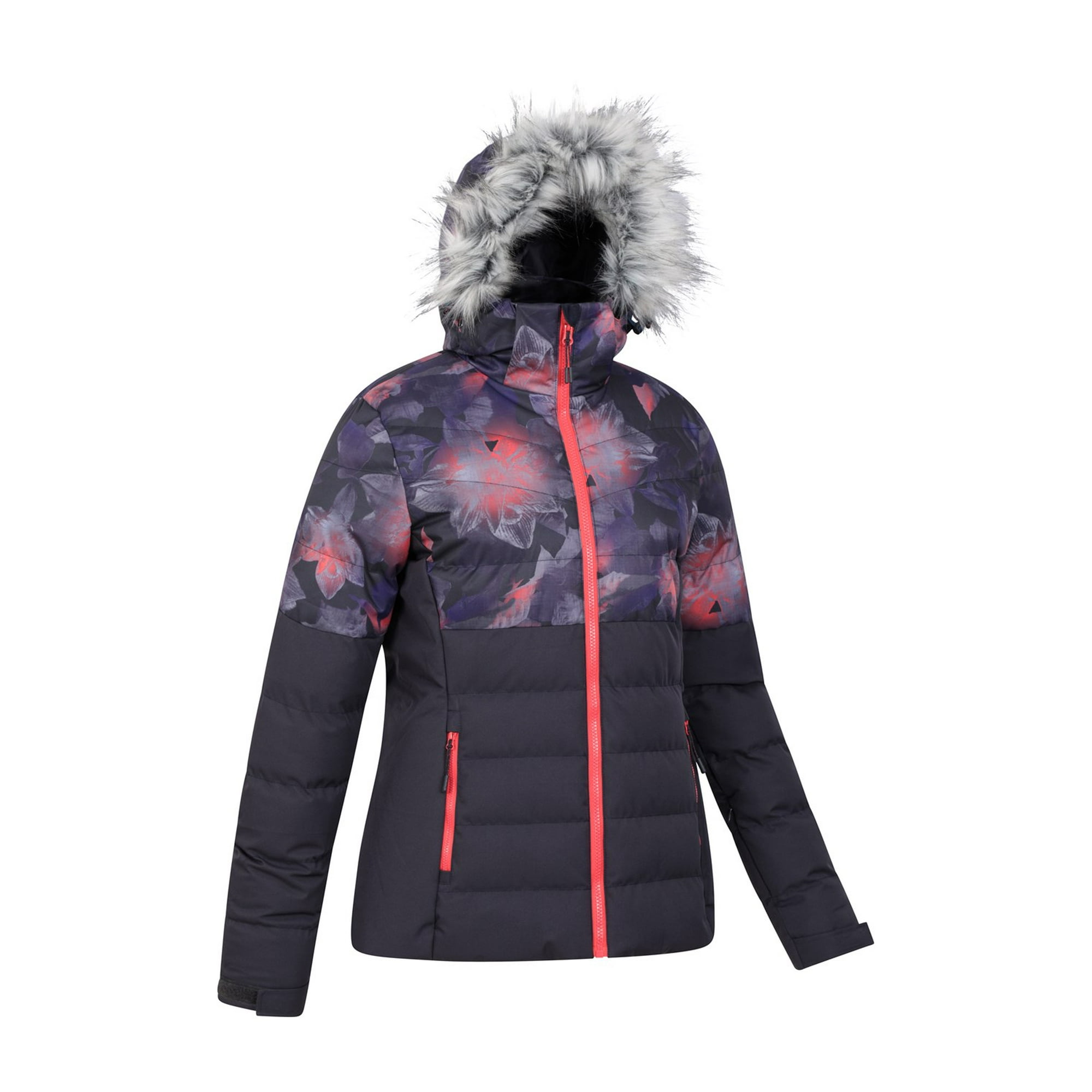 Mountain Warehouse Veste de Ski Femme Manteau Chaud Matelasse Imprime Avalanche Walmart