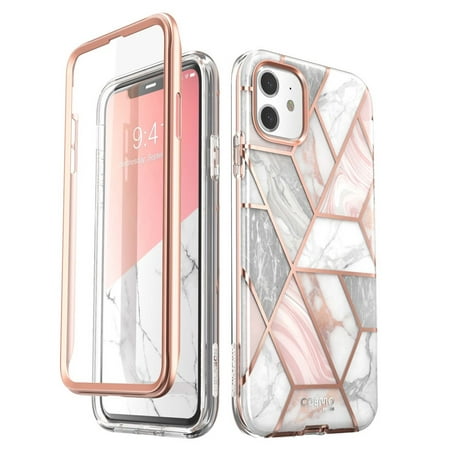 i-Blason Cosmo Series Case for iPhone 11 (2019 Release), Slim Full-Body Stylish Protective Case with Built-in Screen Protector, Marble,