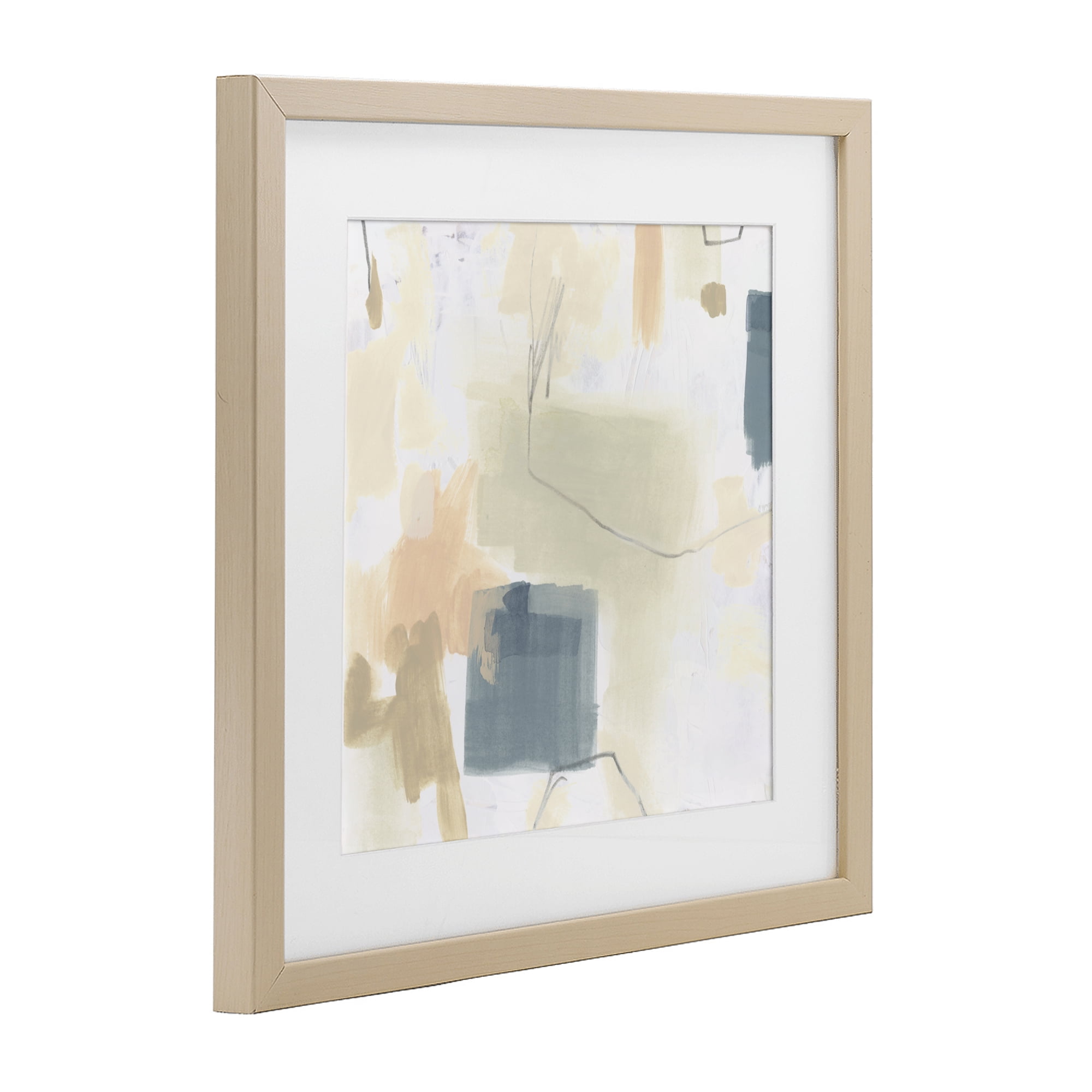Stupell Industries Minimal Plaster Line Birch Framed Print Under Glass, design by June Erica Vess