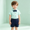 Turquoise, variant on Toddler Boy Clothes Comfy Short Sleeve Bowtie Formal Dress Suits Fashion Button Down With Pocket Shirt