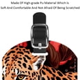 thumbnail image 4 of Square 2Pack PU Leather Rose and Leopard Cruise Luggage Tag with Privacy Cover and Name ID Tag for Travel Handbags Backpacks Luggage Tags, 4 of 6