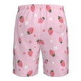 thumbnail image 6 of Kdxio Floral Strawberr Pattern Mens Casual Shorts - Drawstring Summer Beach Sports Shorts for Men, 6 of 9