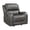 Gray, variant on Lexicon Pagosa Polished Microfiber Rocker Reclining Chair in Brown
