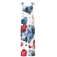 thumbnail image 4 of BangWanChi Womens Jumpsuits Overalls Wide Leg Casual Women Ladies Bee FestivalPrinted Summer Sleeveless Backless Loose Long Playsuits Rompers Jumpsuit, 4 of 5