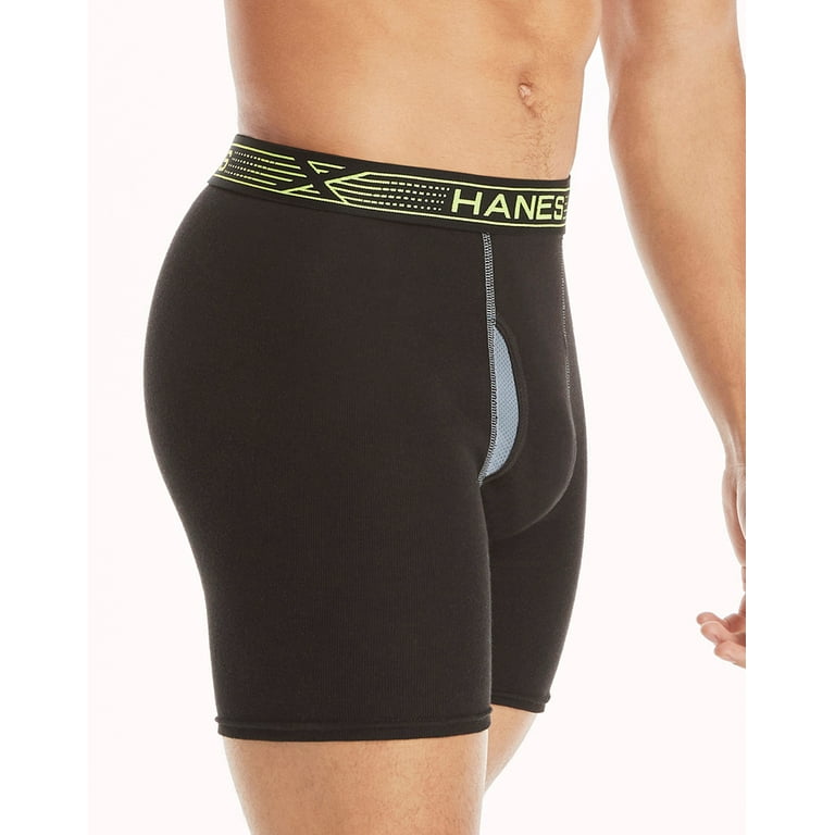 Hanes Boxer Briefs, Cool Dri Moisture-Wicking Underwear, Cotton No-Ride-up  for Men, Multi-Packs Available, 12 Pack - Black, Small : :  Clothing, Shoes & Accessories