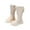 White, variant on Girls Knee-High Boots Cute Bow Shoes, Mid Calf Boot Lug Sole Booties Casual School Boots Autumn Winter PU Leather Boot Comfortable Chunky Block Heel Round Toe Pull On Side Zipper Riding Booties