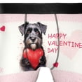 thumbnail image 4 of Happy Valentine's Day Schnauzer Brings Love Heart All Over Print Boxer Briefs Underwear for Men Dad Miniature Schnauzer Dog Lover - 02028, 4 of 6