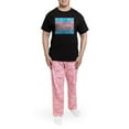 thumbnail image 5 of CafePress - Abstract Paint Splatter Transgender Pride Flag Pajamas - Men's Dark Loose Fit Cotton Pajama Set, 5 of 7