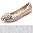 thumbnail image 2 of Zapatos de bailarina de flores para mujer punta estrecha suela suave para boda, 2 of 9