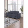 thumbnail image 3 of Dark Gray Wide-Welt Corduroy 2-Piece Sofa Set with Console Cup Holders &, 3 of 8