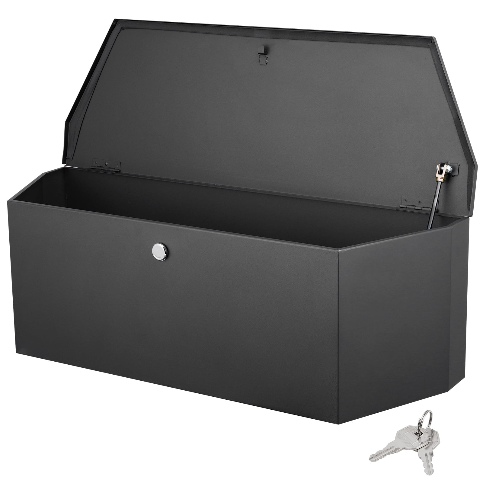KFFKFF Trailer Tongue Tool Storage Box 36 x 12 x 12 inch Carbon Steel + Lock Keys