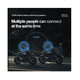 thumbnail image 3 of Intercomunicador Motocicleta Para Casco C9 Bluetooth 5.3 negro linea verde, 3 of 5