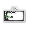 thumbnail image 1 of Sterling Silver 30" .8mm Square Christmas Tree Gift Tag Pendant Necklace, 1 of 2