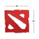 thumbnail image 4 of Parche con el emblema de DOTA 2 con licencia oficial bordado en rojo, 4 of 5