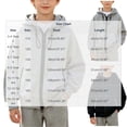 thumbnail image 2 of Ohufall Sweatshirt Jacket for Kids Boys Hooded Zipper Solid Color Sweatshirts Long Sleeve Drawstring Fashion Casual Top 3-15Y, 2 of 5